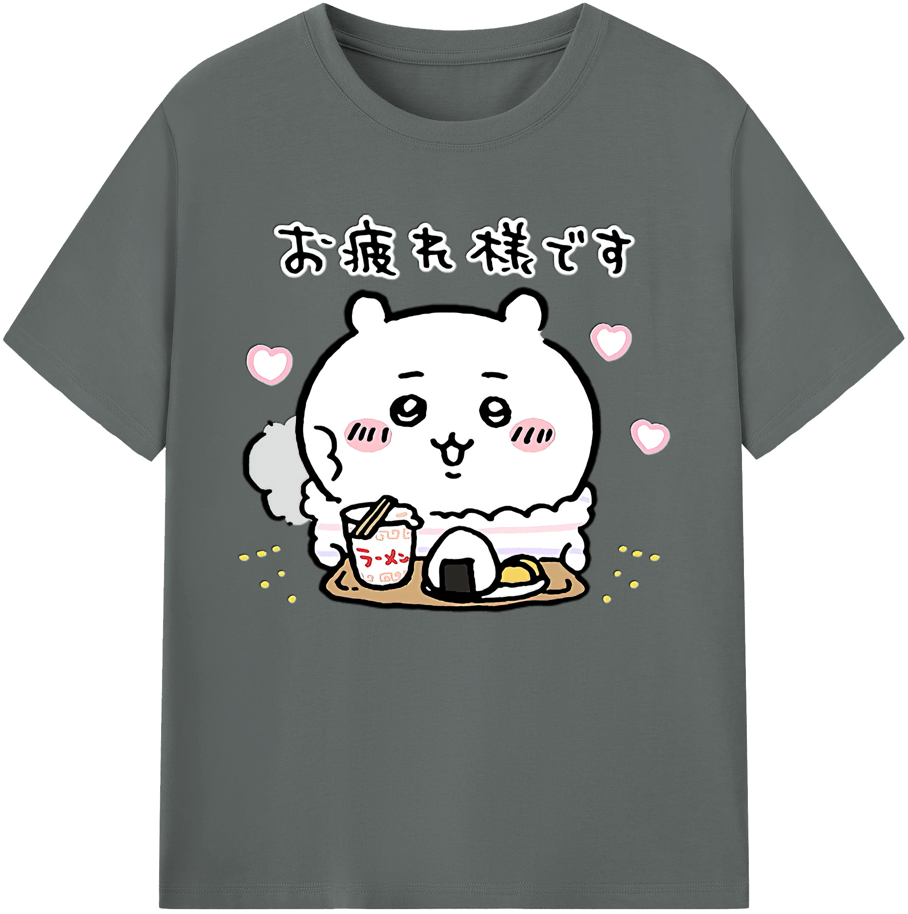（画像用） ちいかわ ちいかわ Chii-kawa chiikawa 綿100％ メンズ半袖Tシャツ｜肌触りやわらか＆通気性